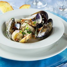 Receta de Almejas y mejillones al vino blanco