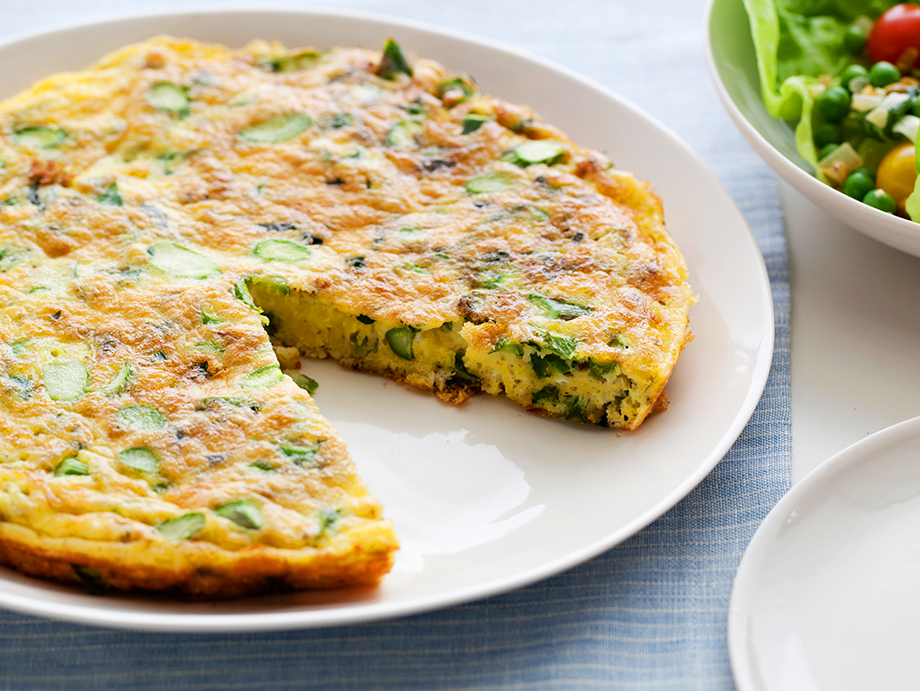 Receta de Frittata de espárragos