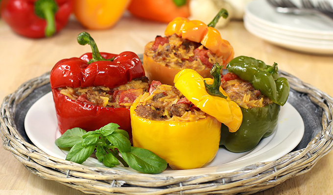 Receta de Pimientos rellenos