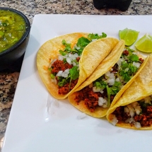 Receta de Tacos con salsa verde